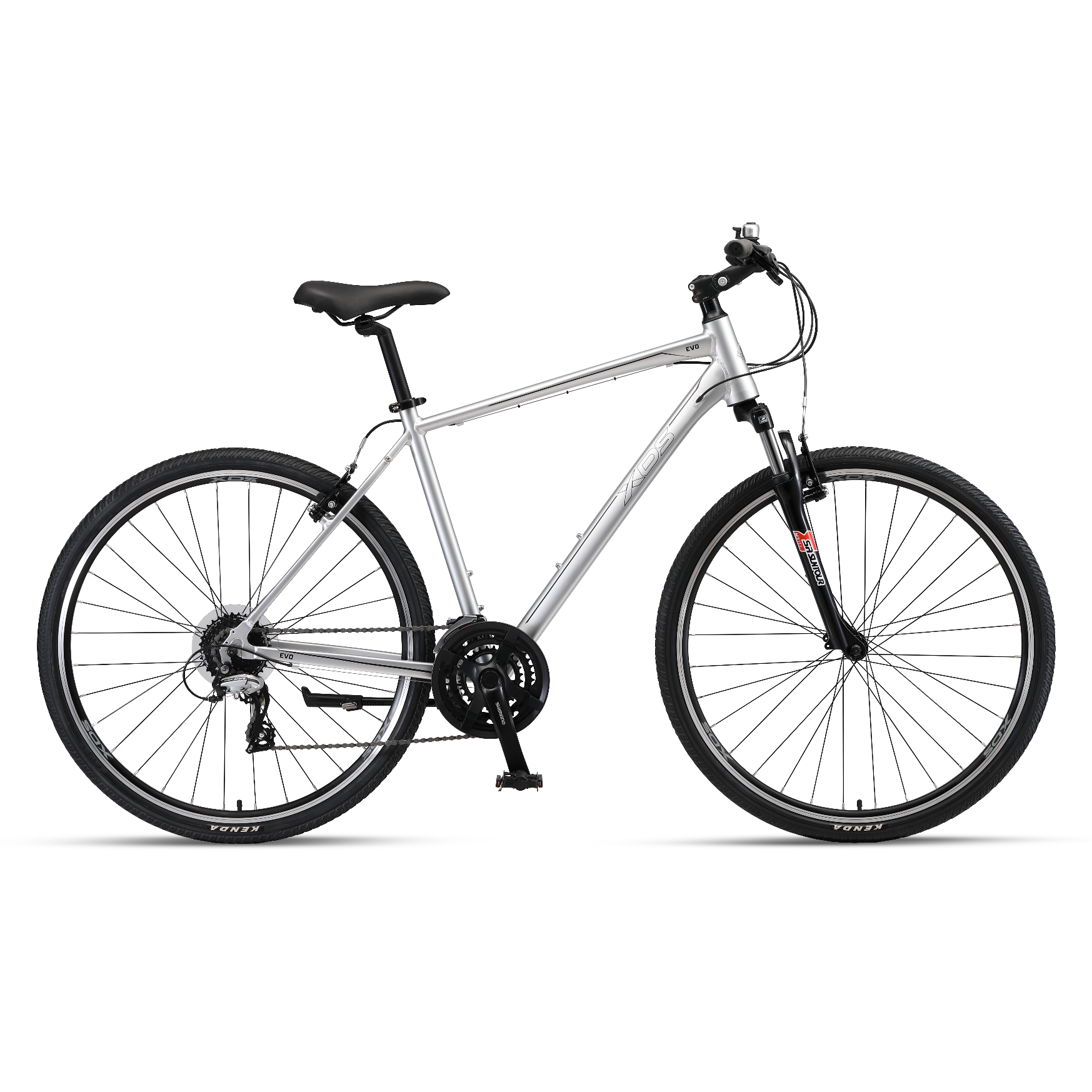 XDS Evo Comfort Sport Men's Hybrid Bike Matt Silver