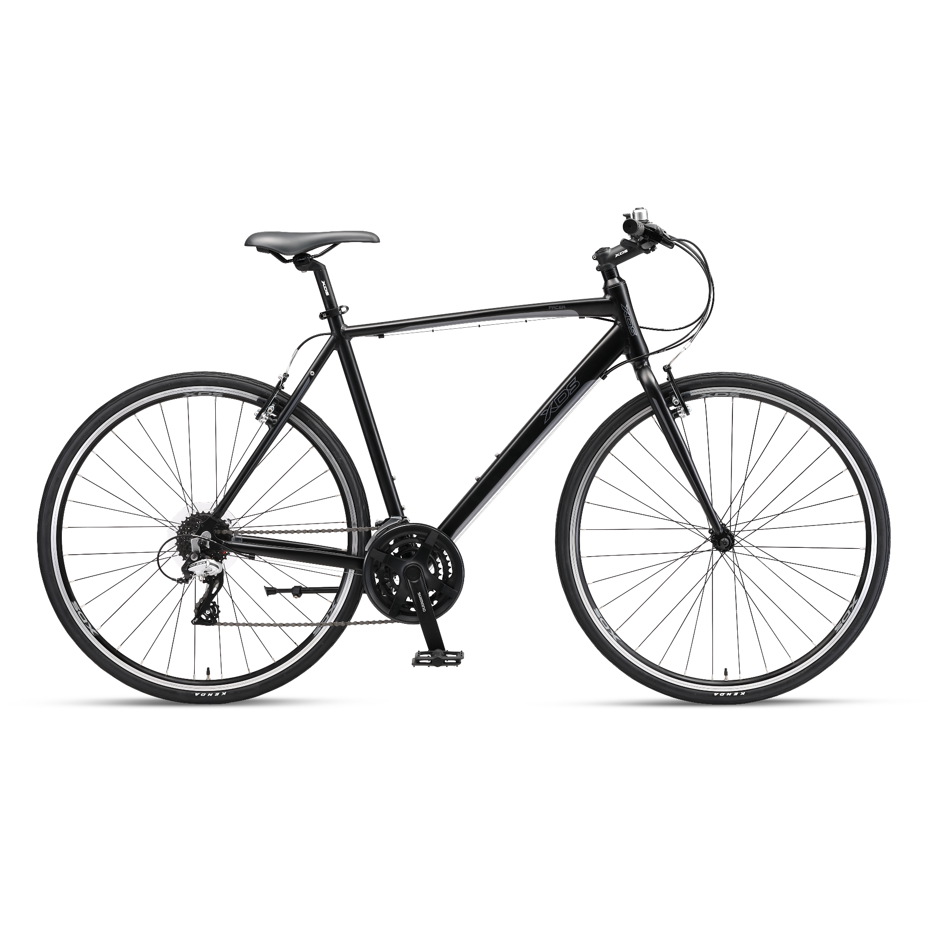 XDS Pacer Flat Bar Men's Road Bike Matt Black