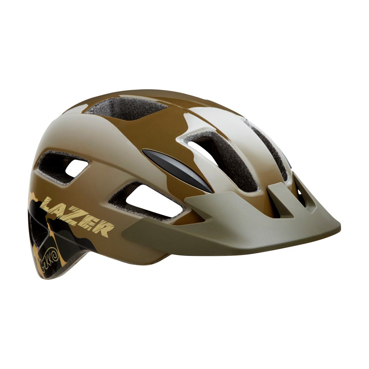 Lazer Gekko Kids Helmet Dark Green/Camo 50-56cm