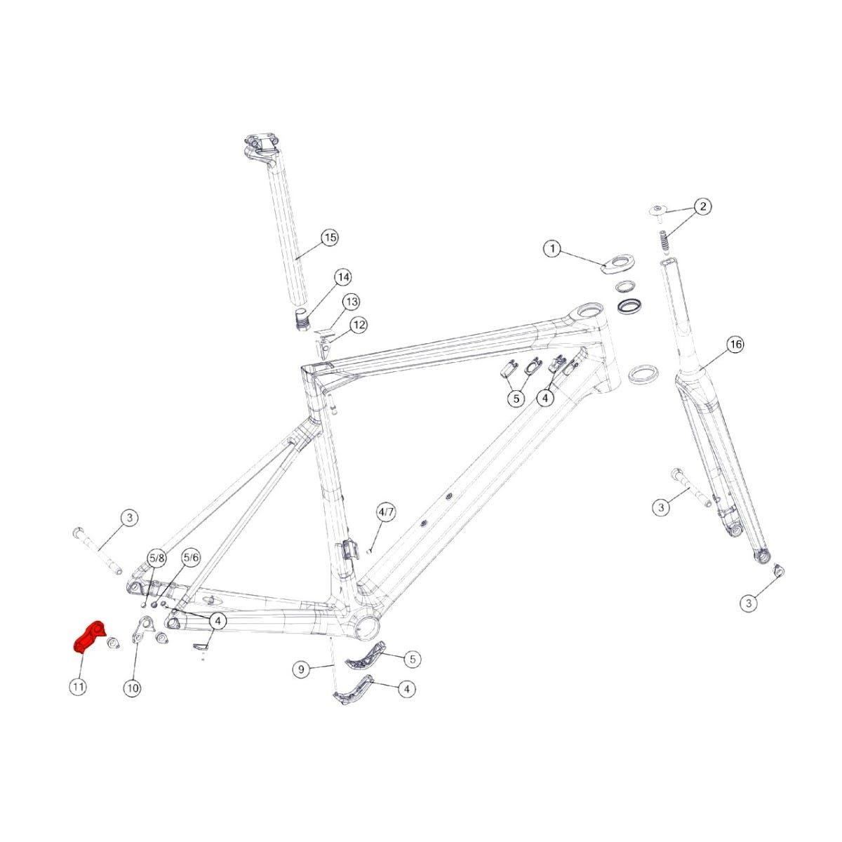 BMC Direct Mount Derailleur Hanger 59