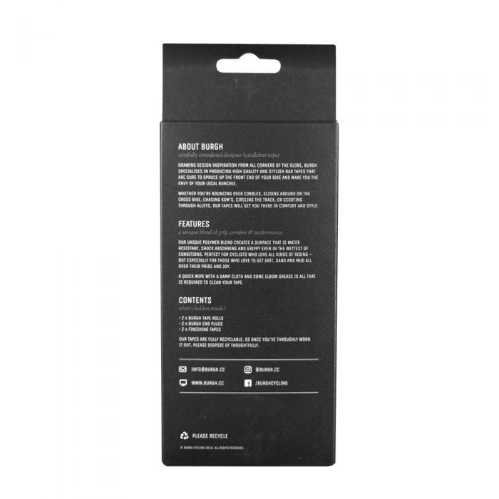 Burgh Pixel White Bar Tape Black 2.5mm