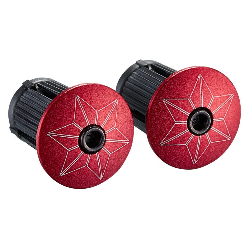 Supacaz Super Sticky Kush - Red + Ano Red Plugs