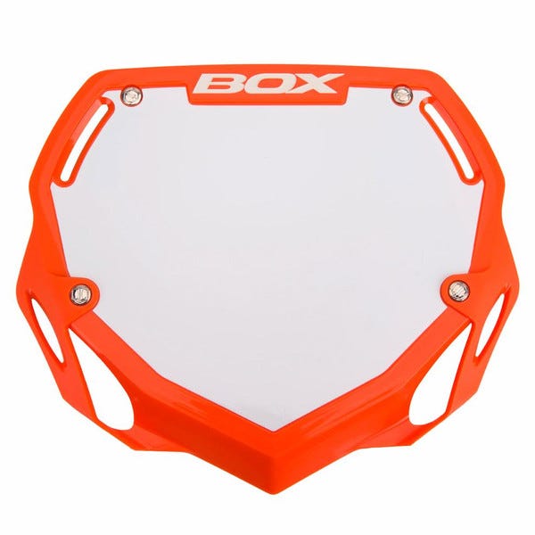 box phase 1 number plate large orange