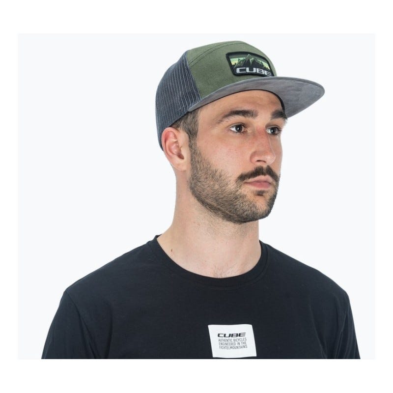 Cube Trail Motion Trucker Cap Olive'n'Grey
