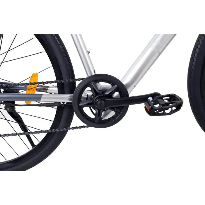 Pedal Clipper Electric  Flat Bar Road Bike Grey 50cm