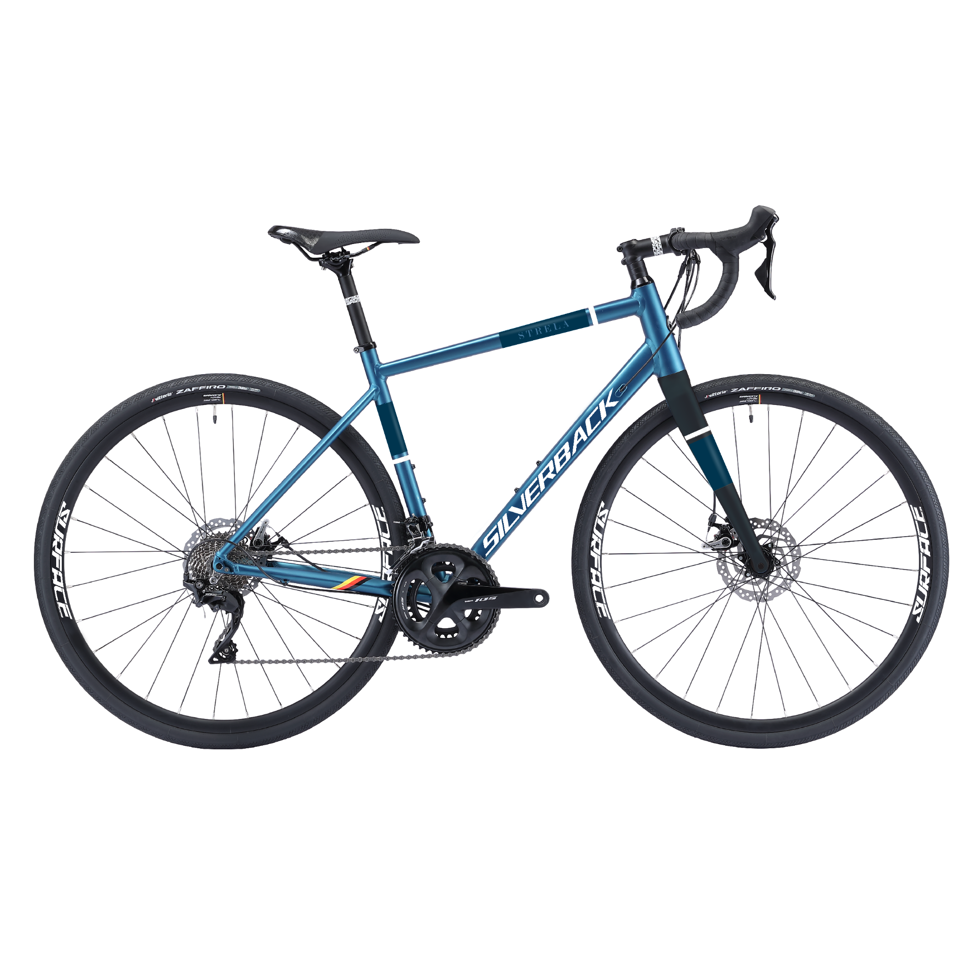 Silverback Strela Comp Disc Road Bike Satin Blue/Lime (2020)