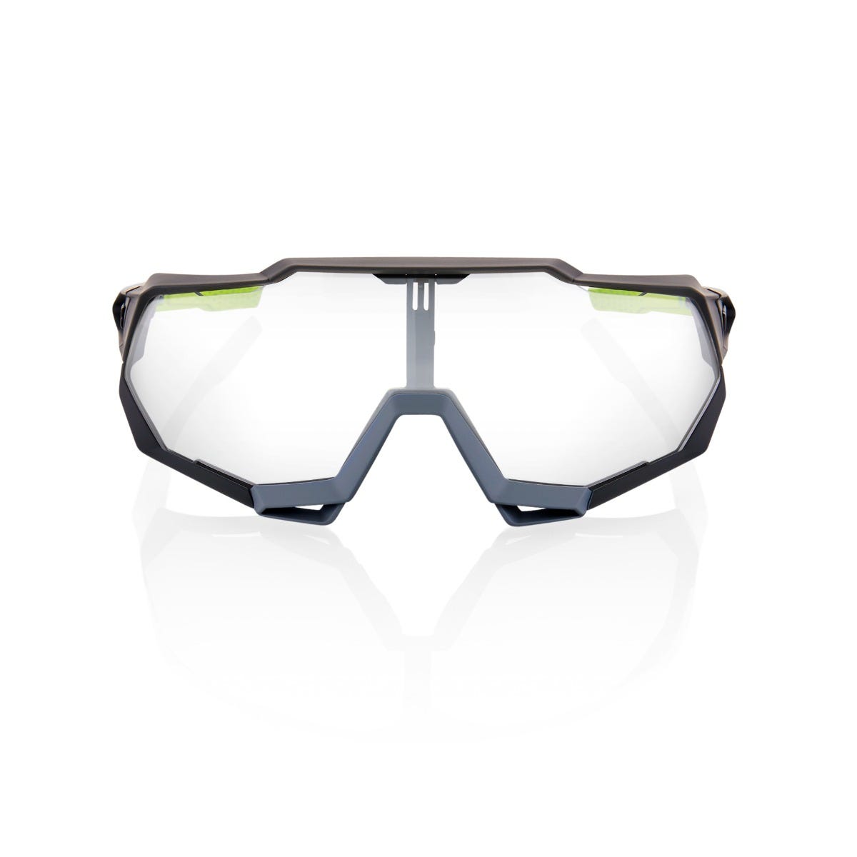 100% Speedtrap Soft Tact Sunglasses Cool Grey with Photochromic Lens