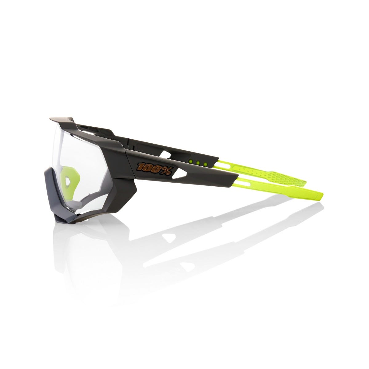 100% Speedtrap Soft Tact Sunglasses Cool Grey with Photochromic Lens