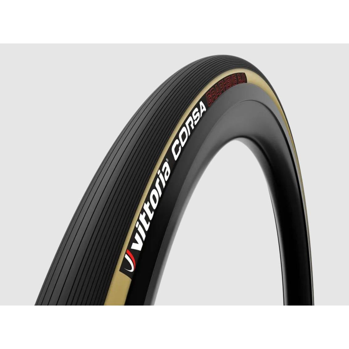 Vittoria Corsa Pro Folding Tyre 700 X 24C TLR G2 Black/Para