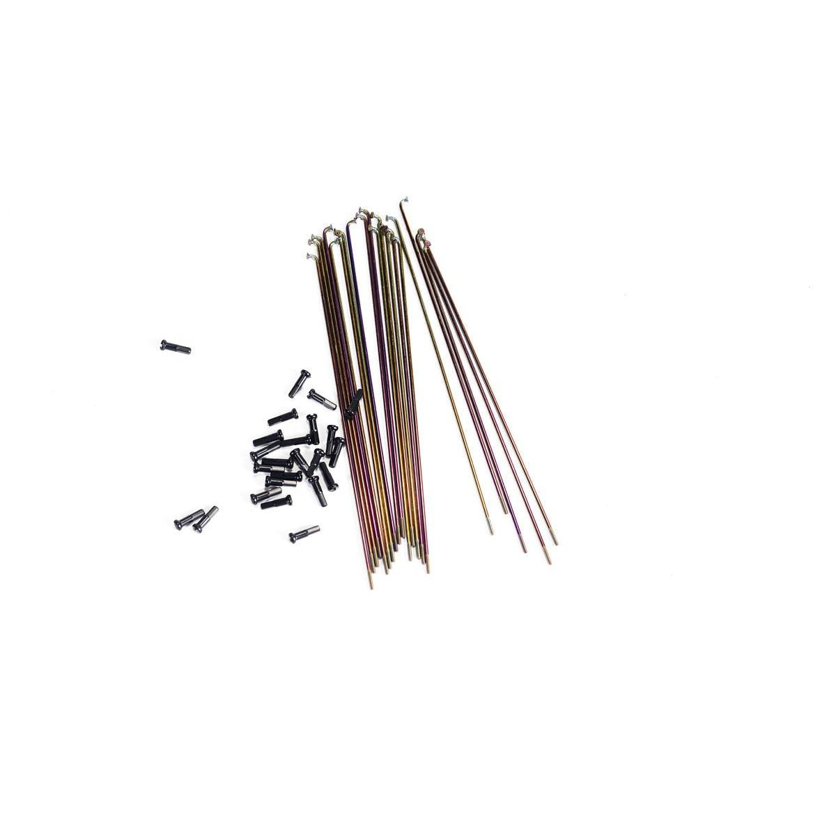 Colony 184mm Spokes Rainbow Pack of 20