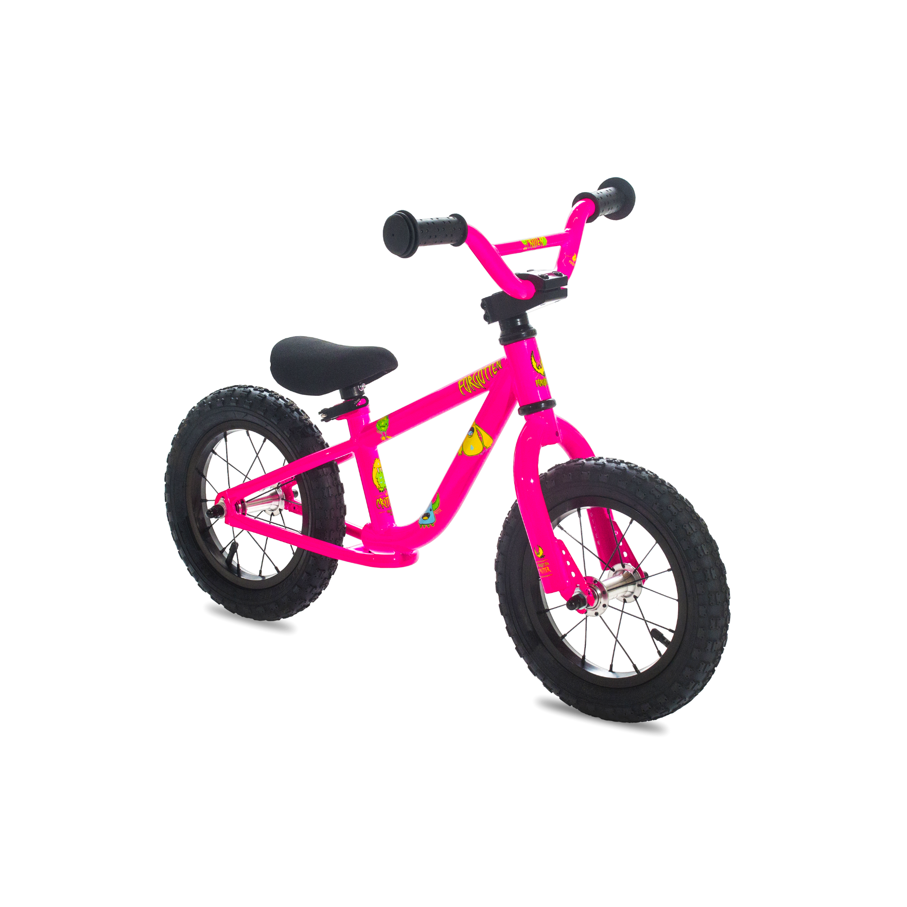 Forgotten Critter 12" Balance Bike Neon Pink