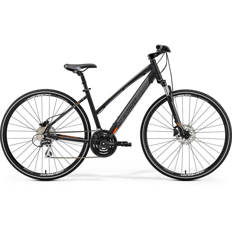 Merida Crossway 20-D Hybrid Bike Matt Black/Orange
