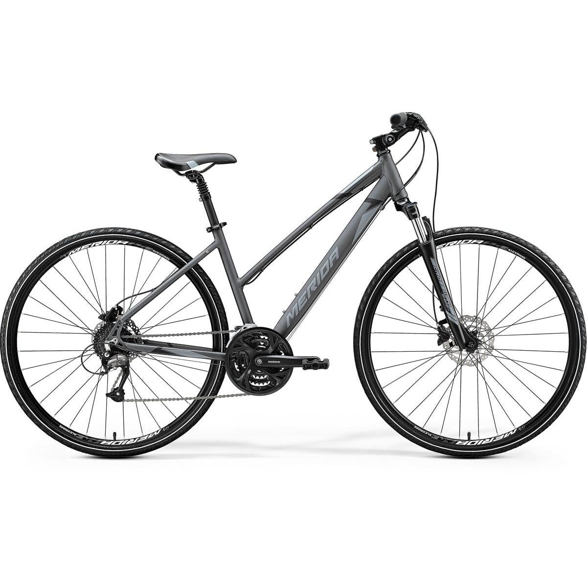 Merida Crossway 40 Women's Hybrid Bike Silk Anthracite/Black/Silver (2020)