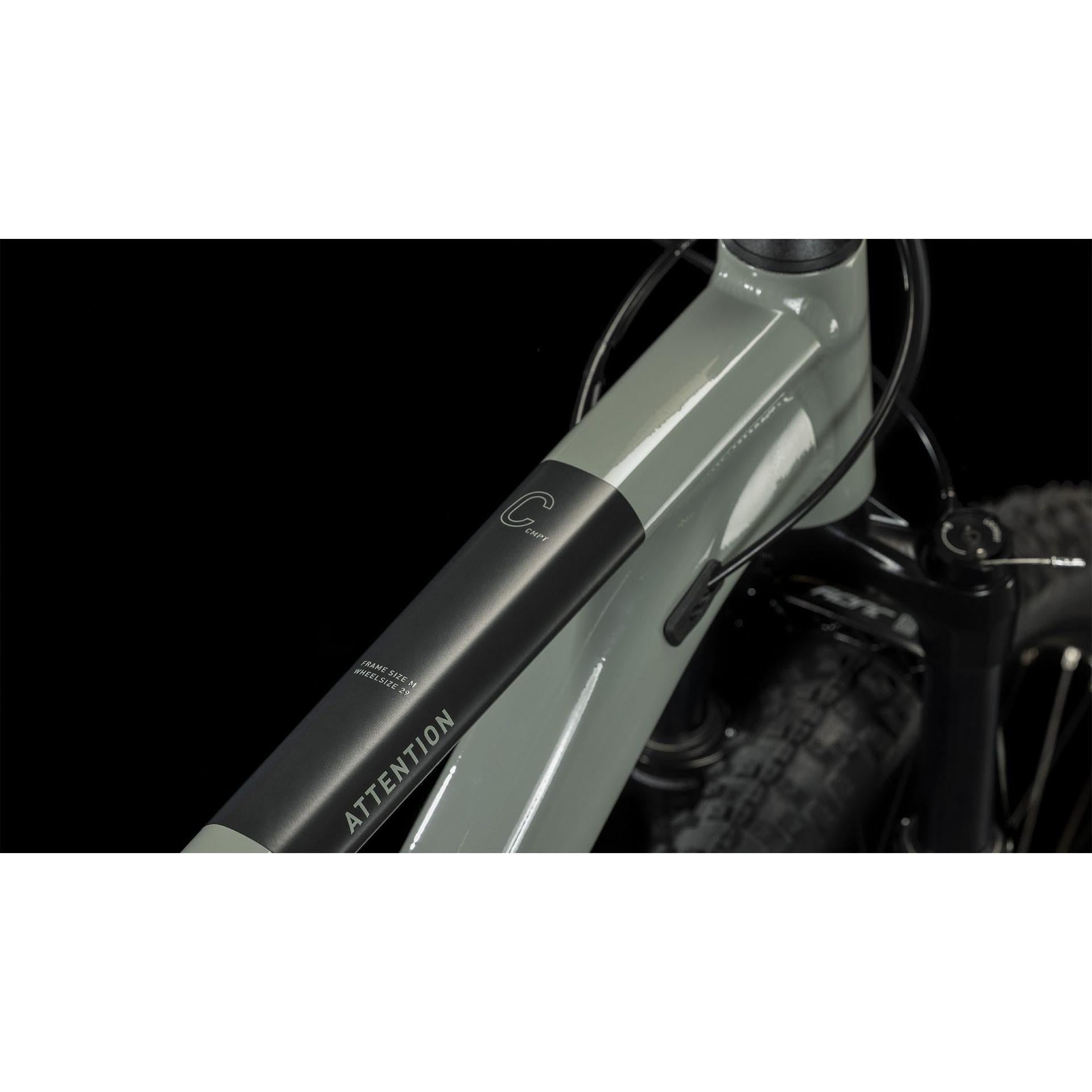 Cube Attention Hardtail Mountain Bike Swamp Grey 'n' Black