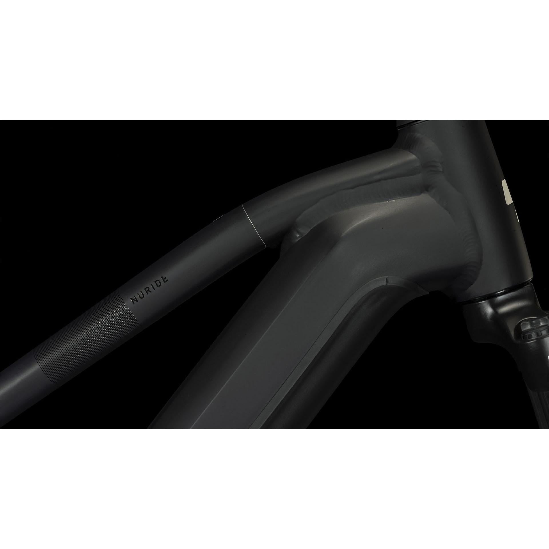 Cube Nuride Hybrid Pro 500 All-Road Trapeze Electric Hybrid Bike Black Metal