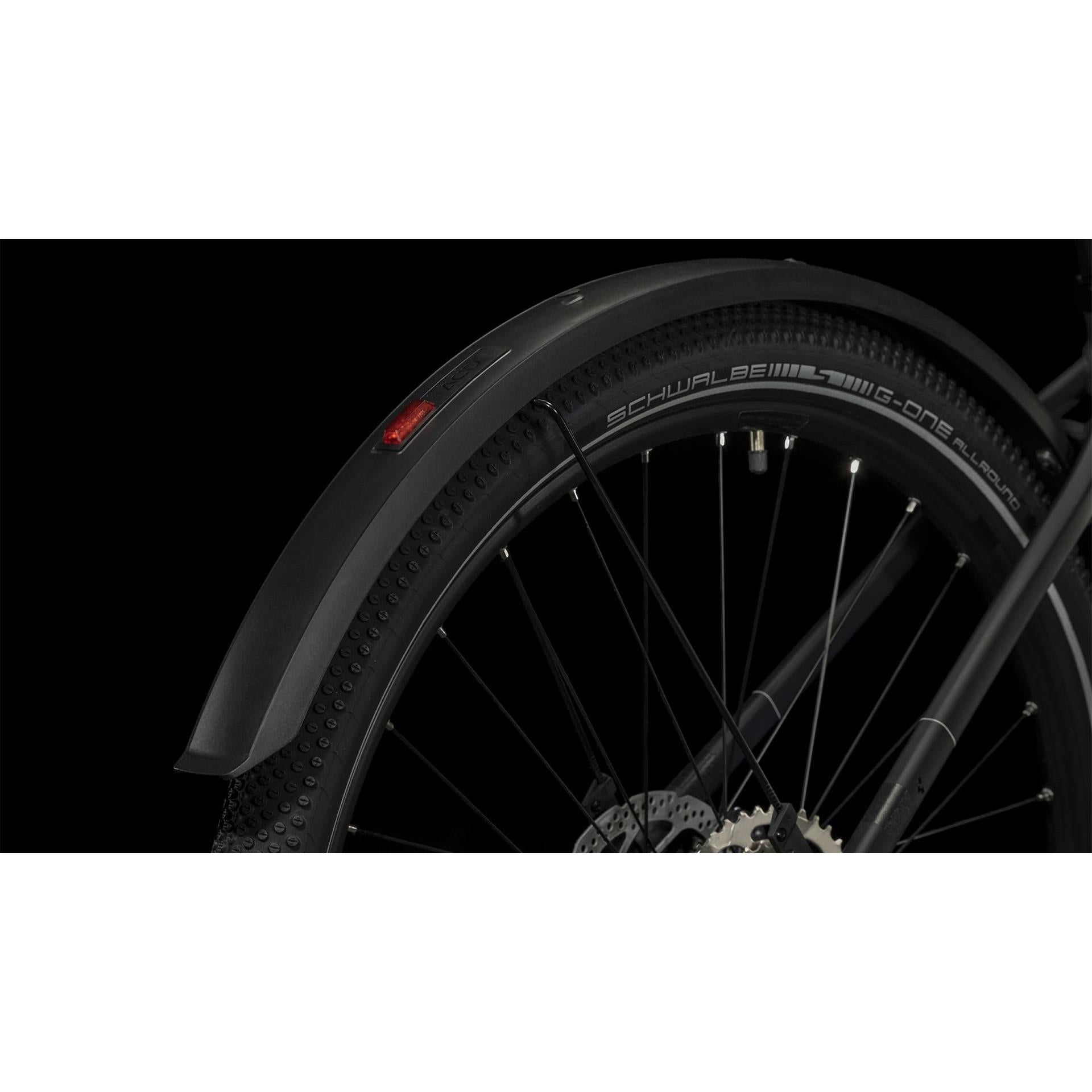 Cube Nuride Hybrid Pro 500 All-Road Trapeze Electric Hybrid Bike Black Metal