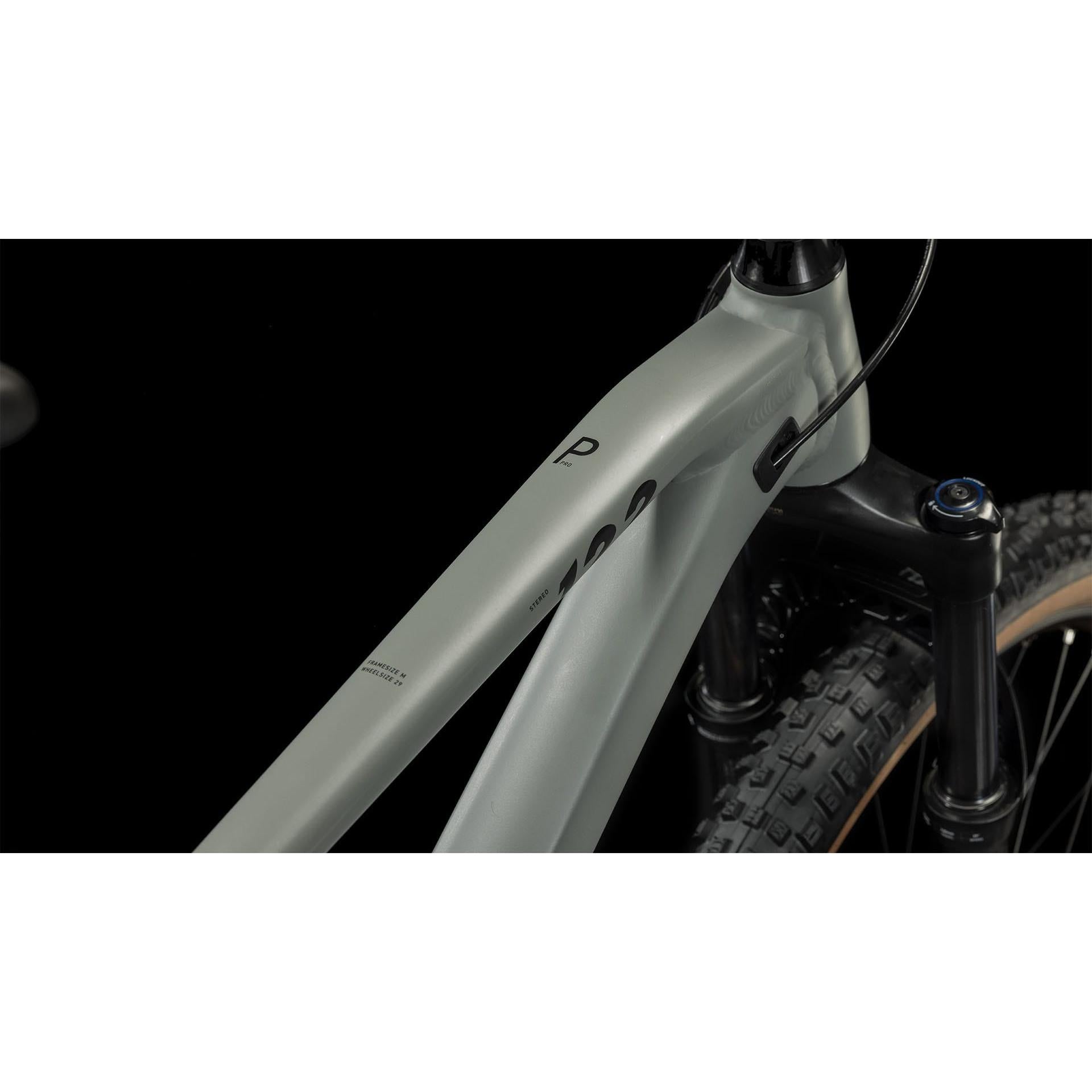 Cube Stereo ONE22 Pro Dual Suspension Mountain Bike Swamp Grey/Black