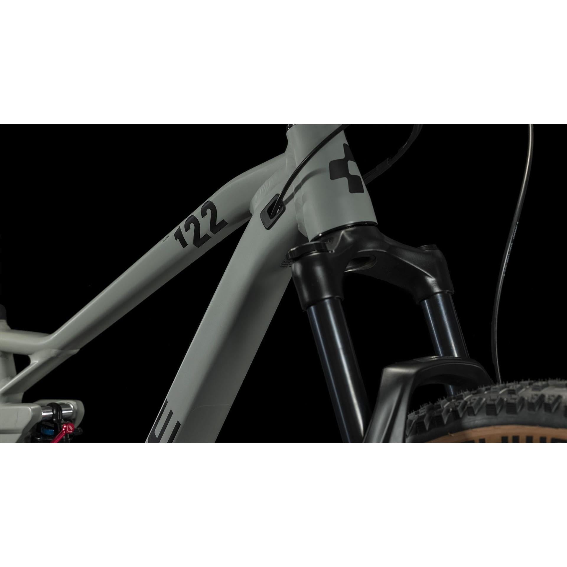 Cube Stereo ONE22 Pro Dual Suspension Mountain Bike Swamp Grey/Black