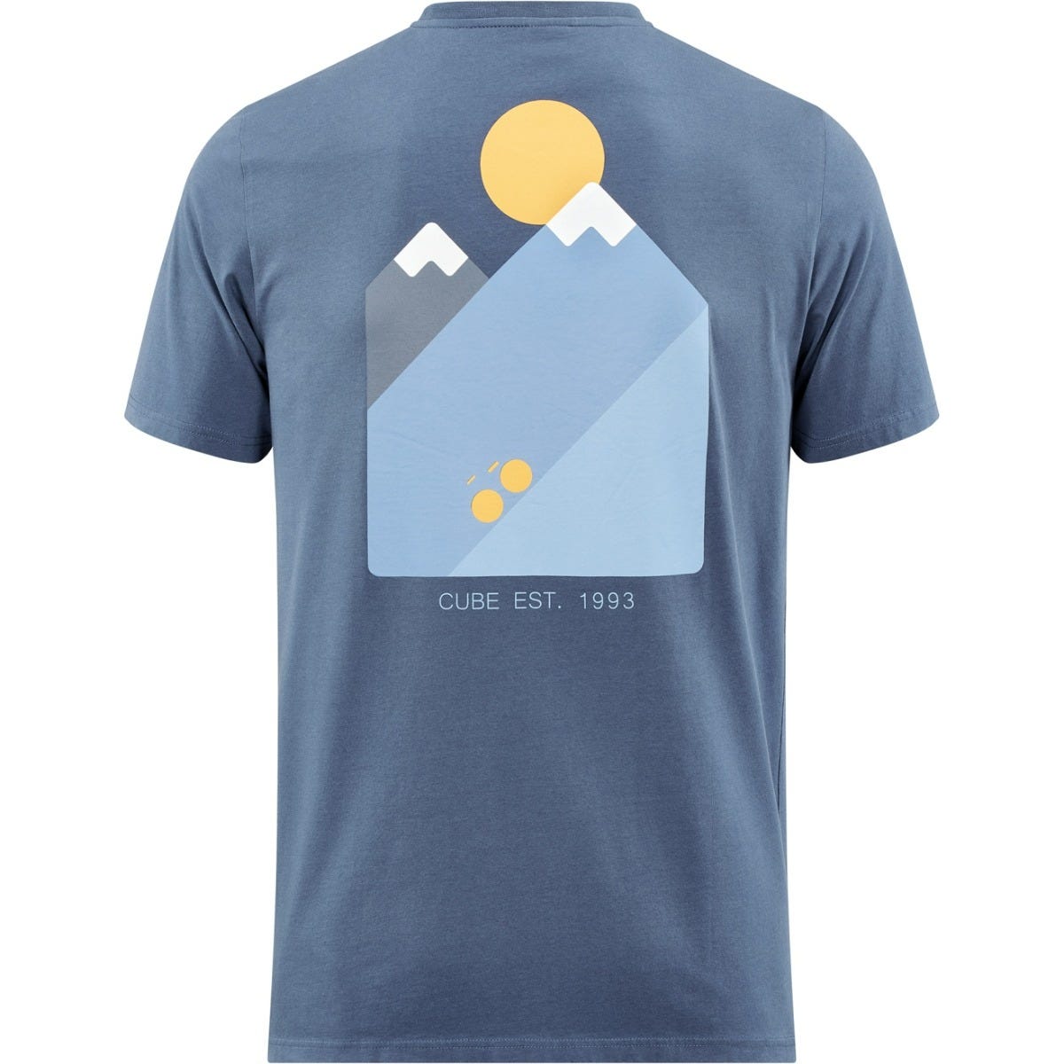 Cube Organic Mountains T-Shirt Dark Blue