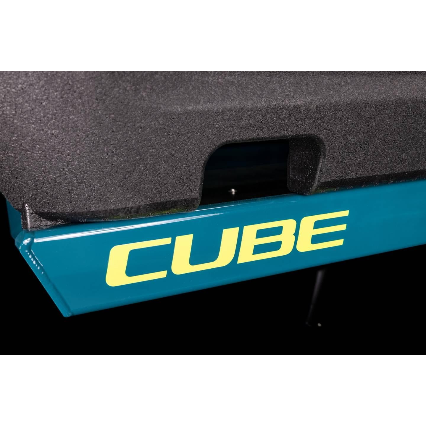 Cube Cargo Sport Hybrid 500 Electric Cargo Bike Blue'n'Lime