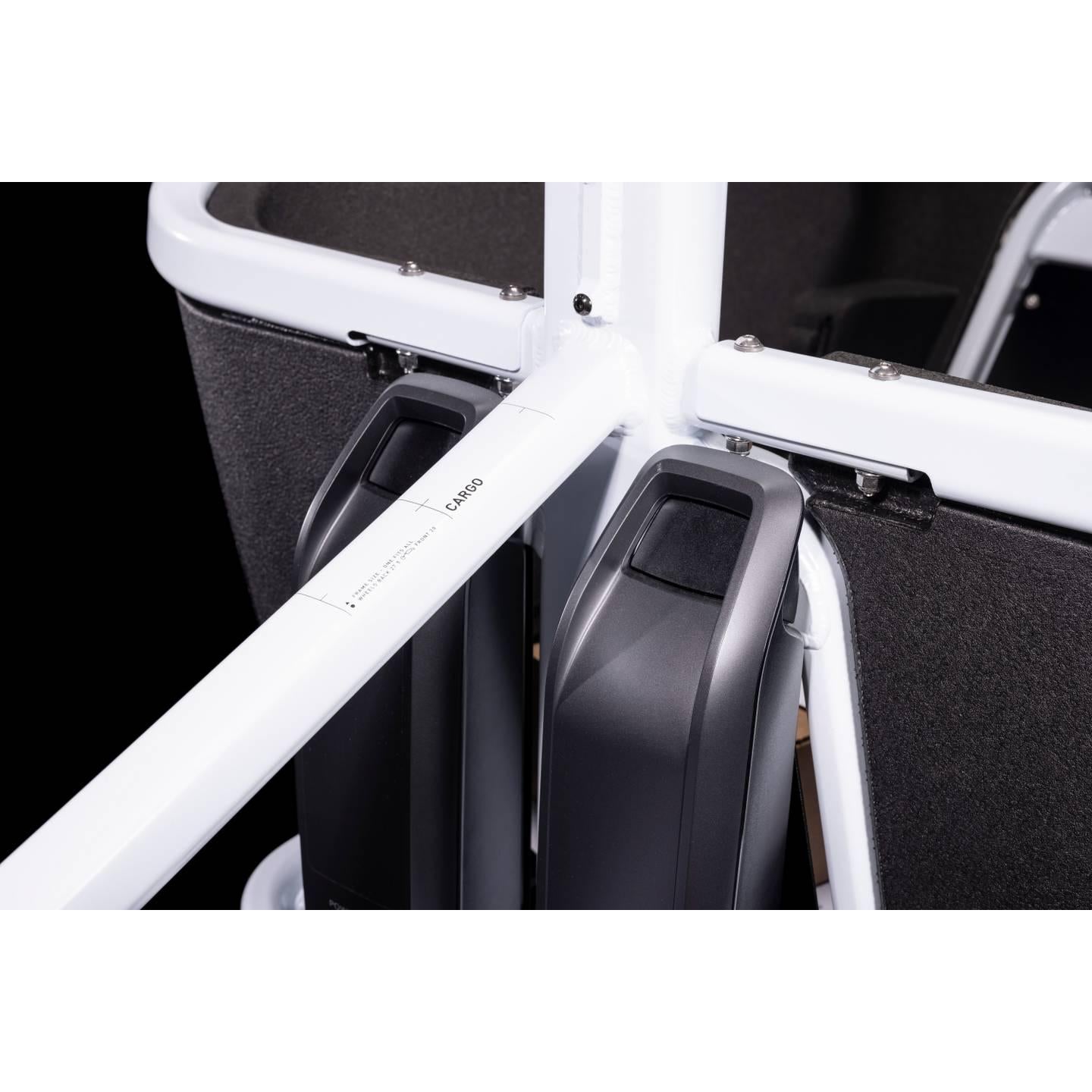 Cube Cargo Sport Dual Hybrid 1000 Electric Cargo Bike Flash White/Black