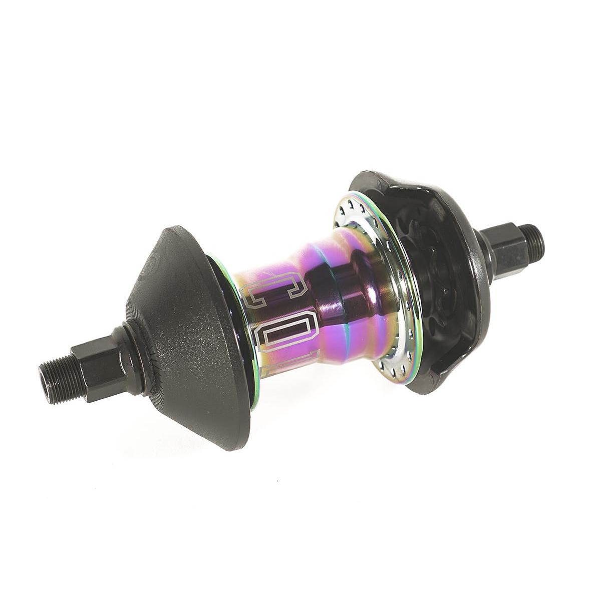 Colony BMX Clone 36 Hole Male Axle Freecoaster Hub 14mm 9t RHD Rainbow