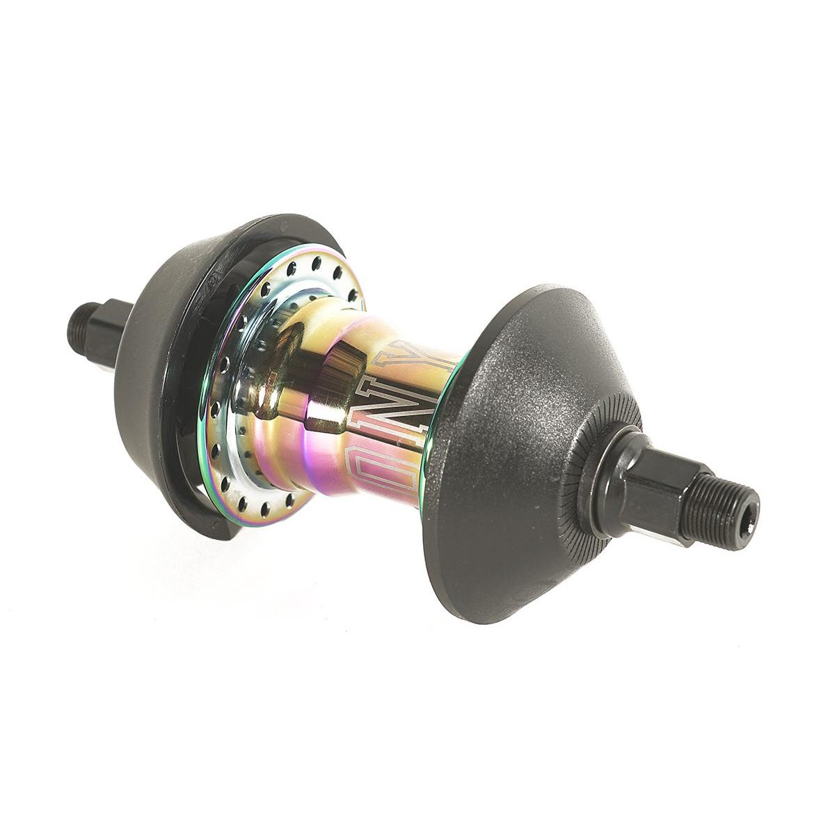 Colony BMX Clone 36 Hole Male Axle Freecoaster Hub 14mm 9t LHD Rainbow