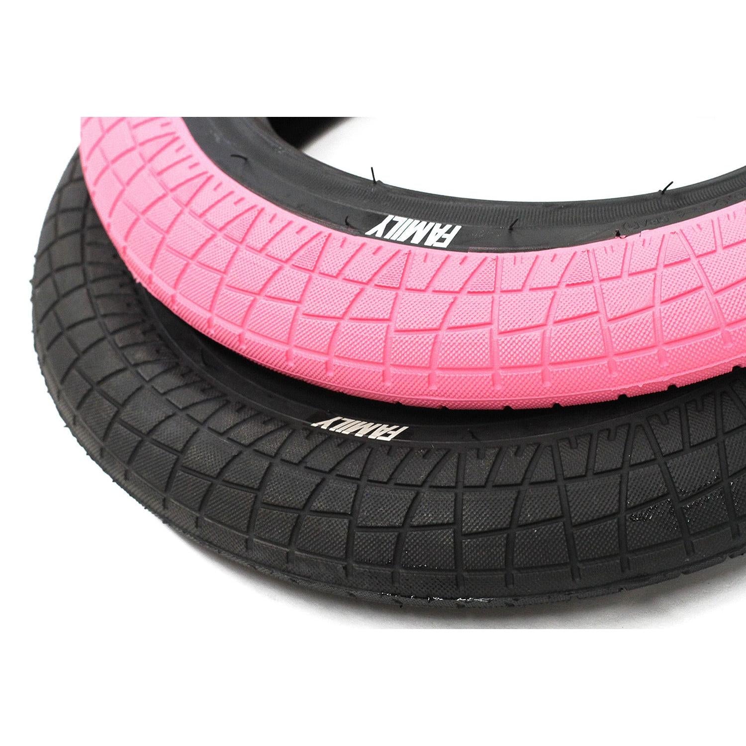Family F2128 BMX Tyre 18 x 2.10 Pink/Black Wall