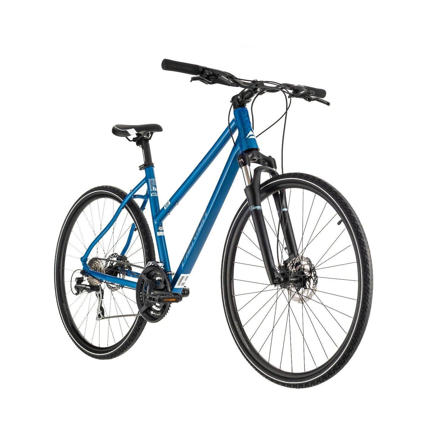 Merida Crossway 20 Hybrid Bike Blue Steel/Blue/White