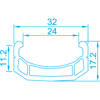 Alex Rim DM-24 20'' Rear Wheel 9T Driver
