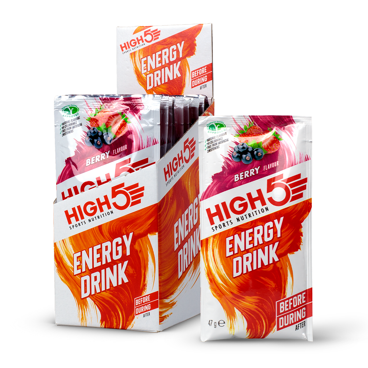 HIGH5 Energy Drink Powder Berry Box of 12