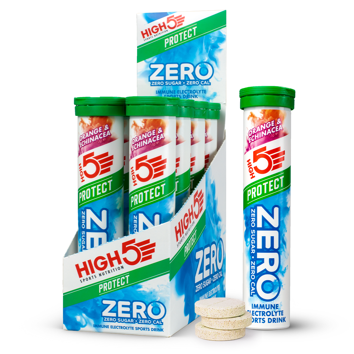 HIGH5 ZERO Protect Tablets Orange & Echinacea Box of 8