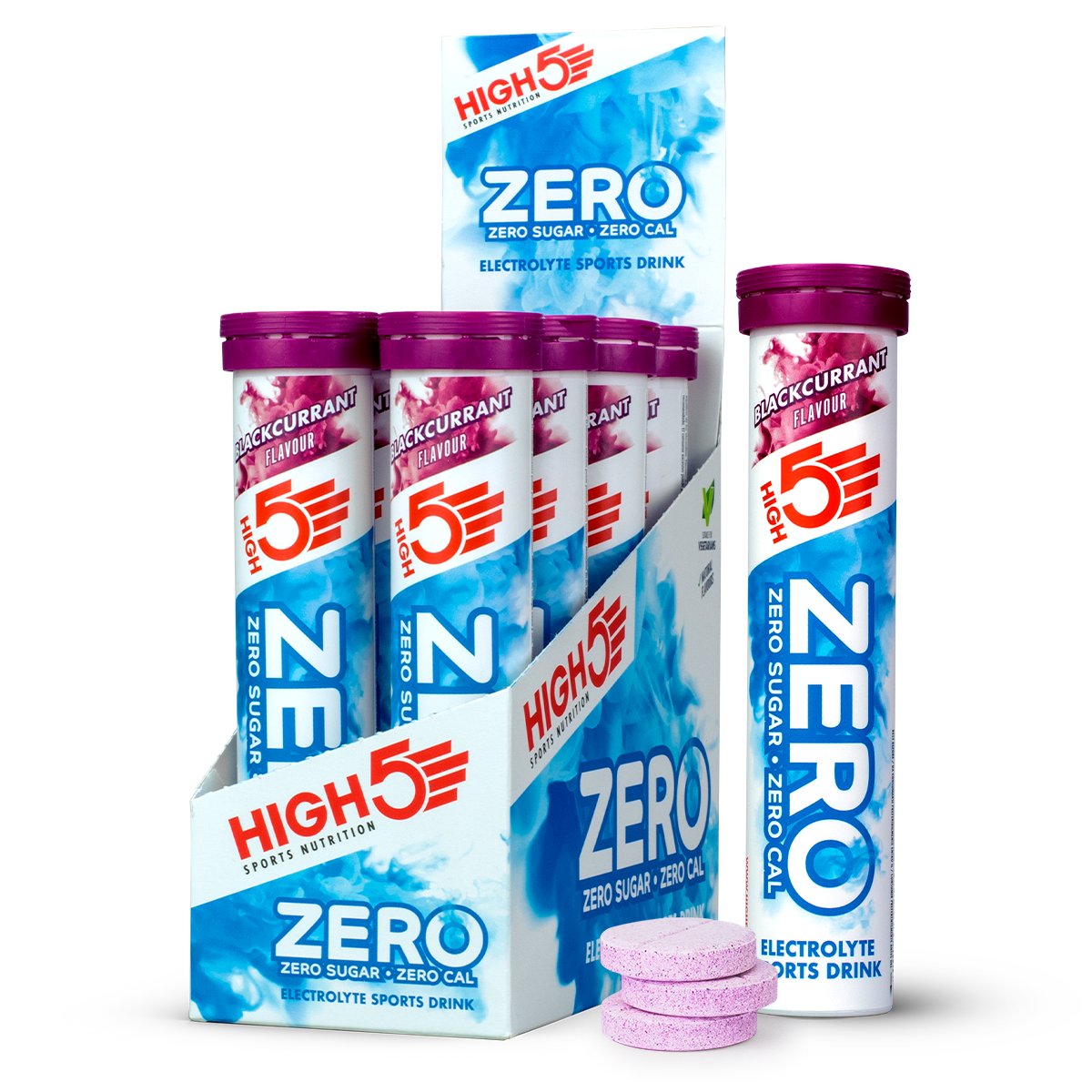 HIGH5 ZERO Tablets Blackcurrant Box of 8