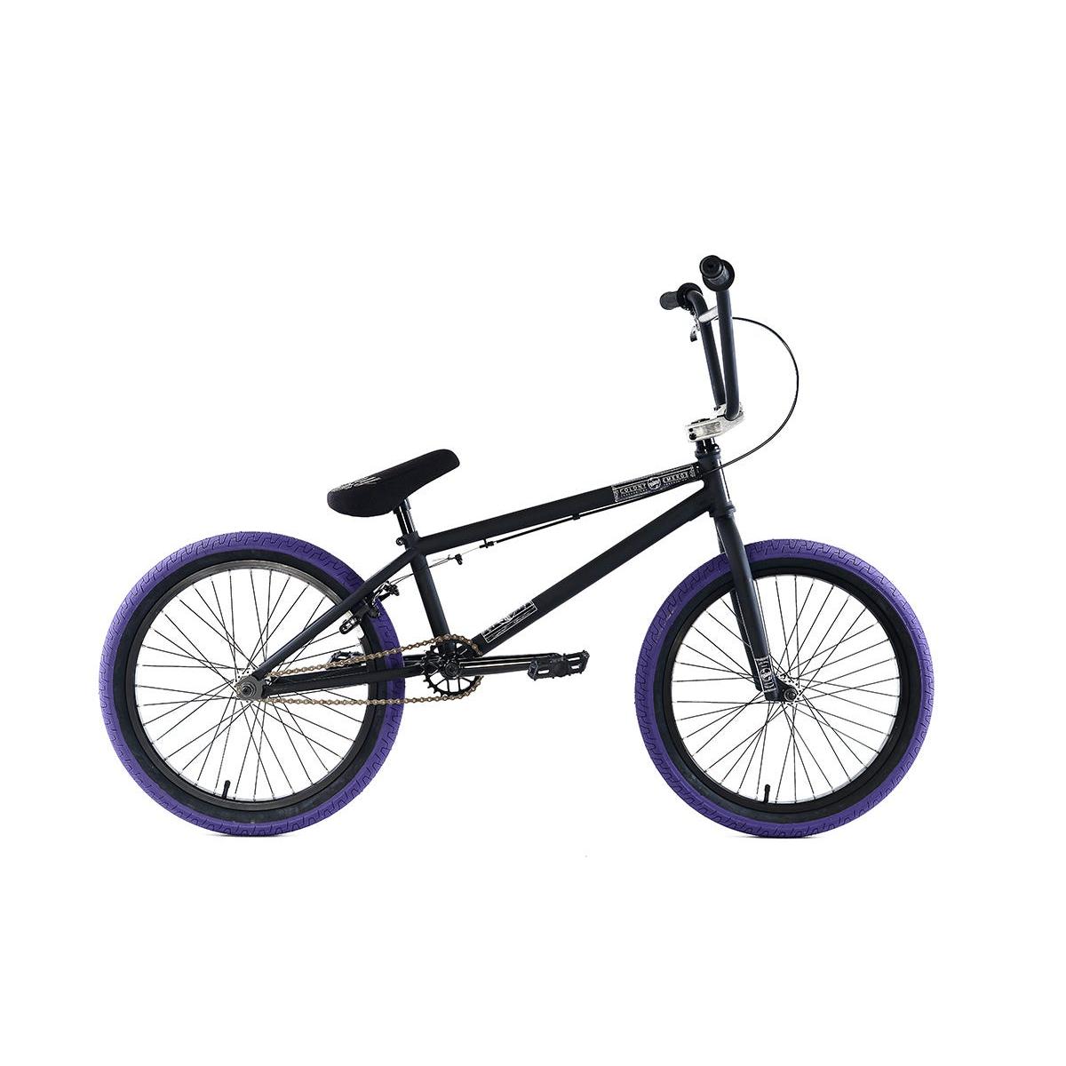 Colony Emerge 20.4 BMX Bike Matte Black/Purple (2017)