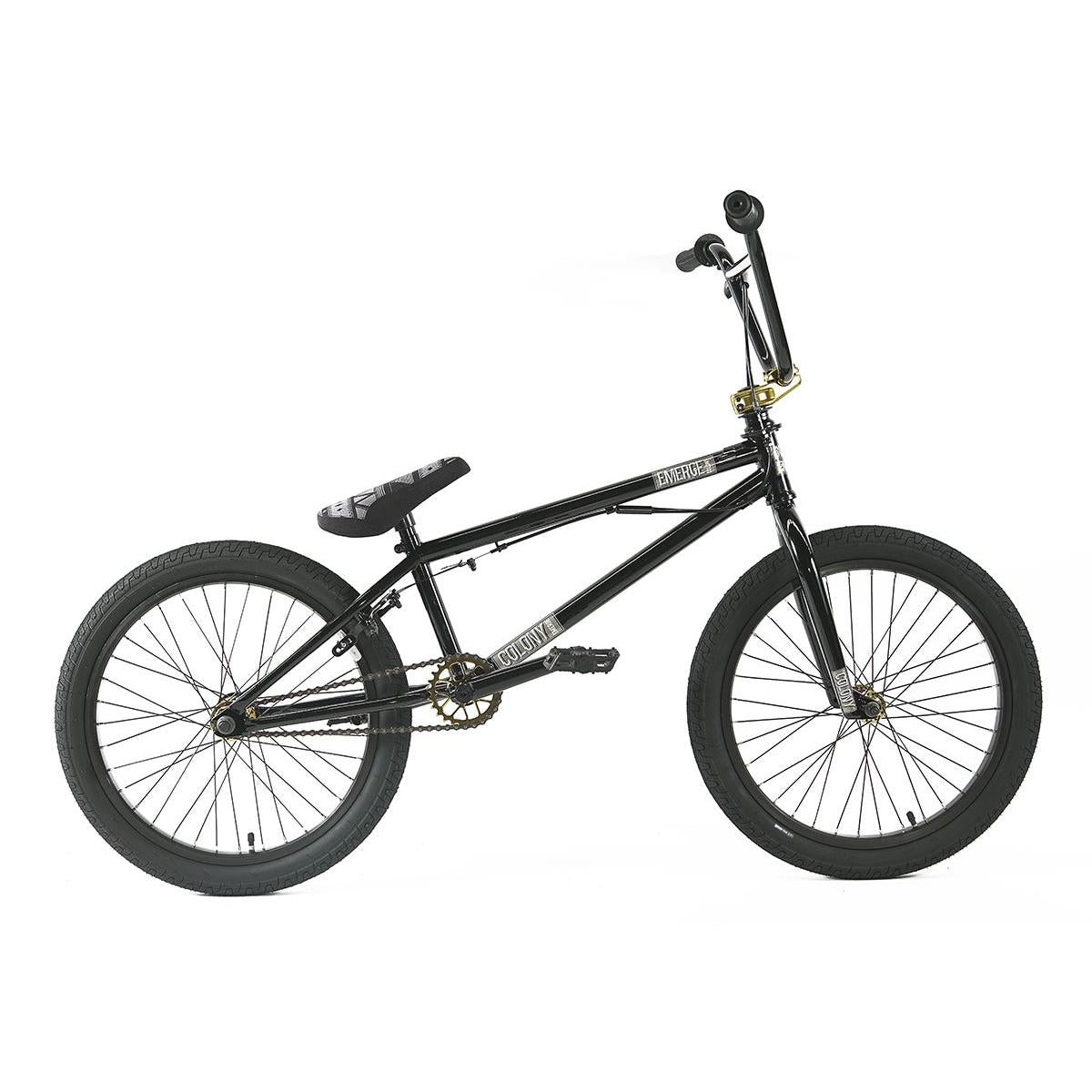 Colony Emerge Freestyle BMX Bike Gloss Black/Gold (2019)