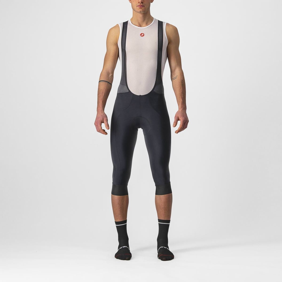 Castelli Entrata 3/4 Length Men's Bibknicks Black
