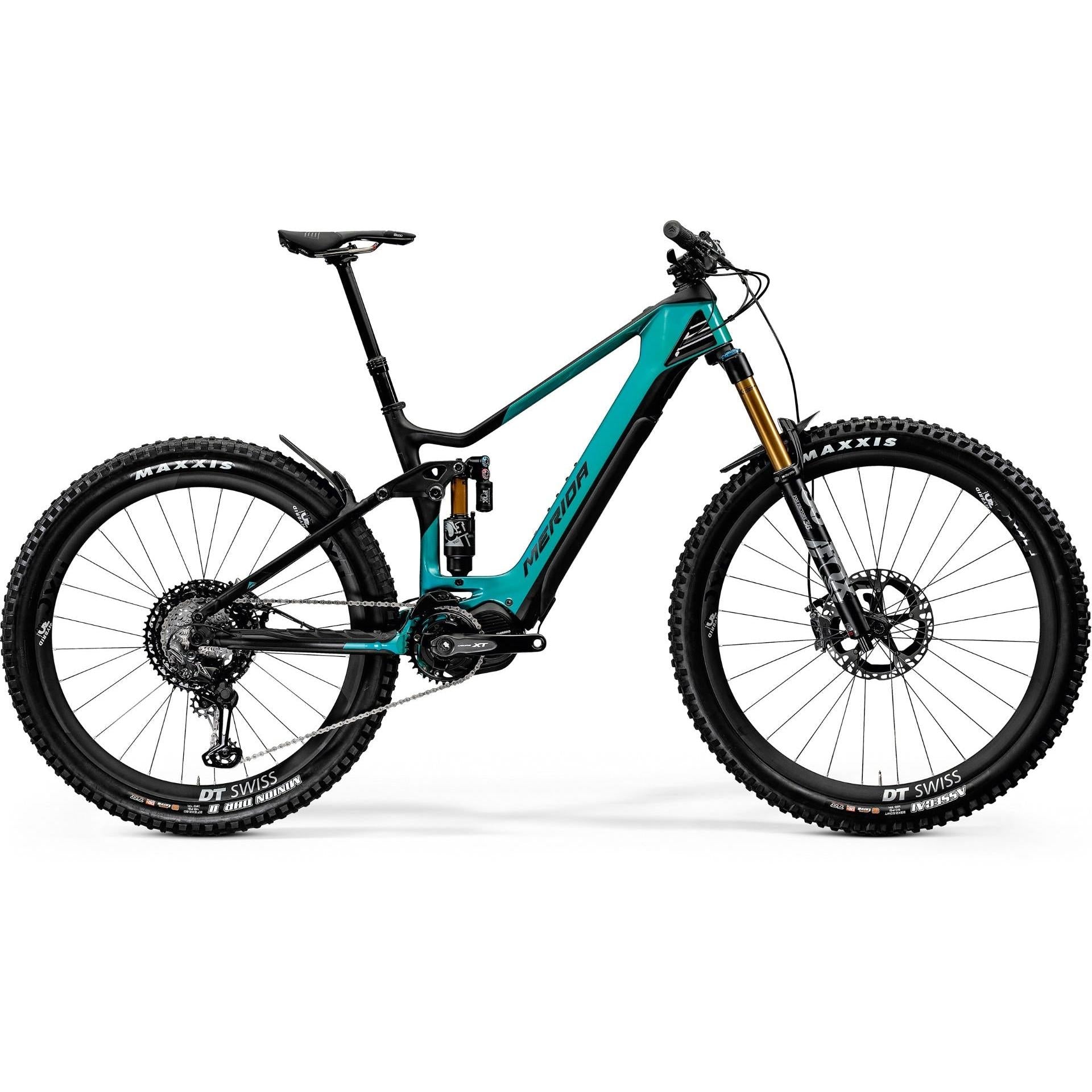 Merida eOne Sixty 10K Electric Mountain Bike Glossy Candy Teal/Matt Black