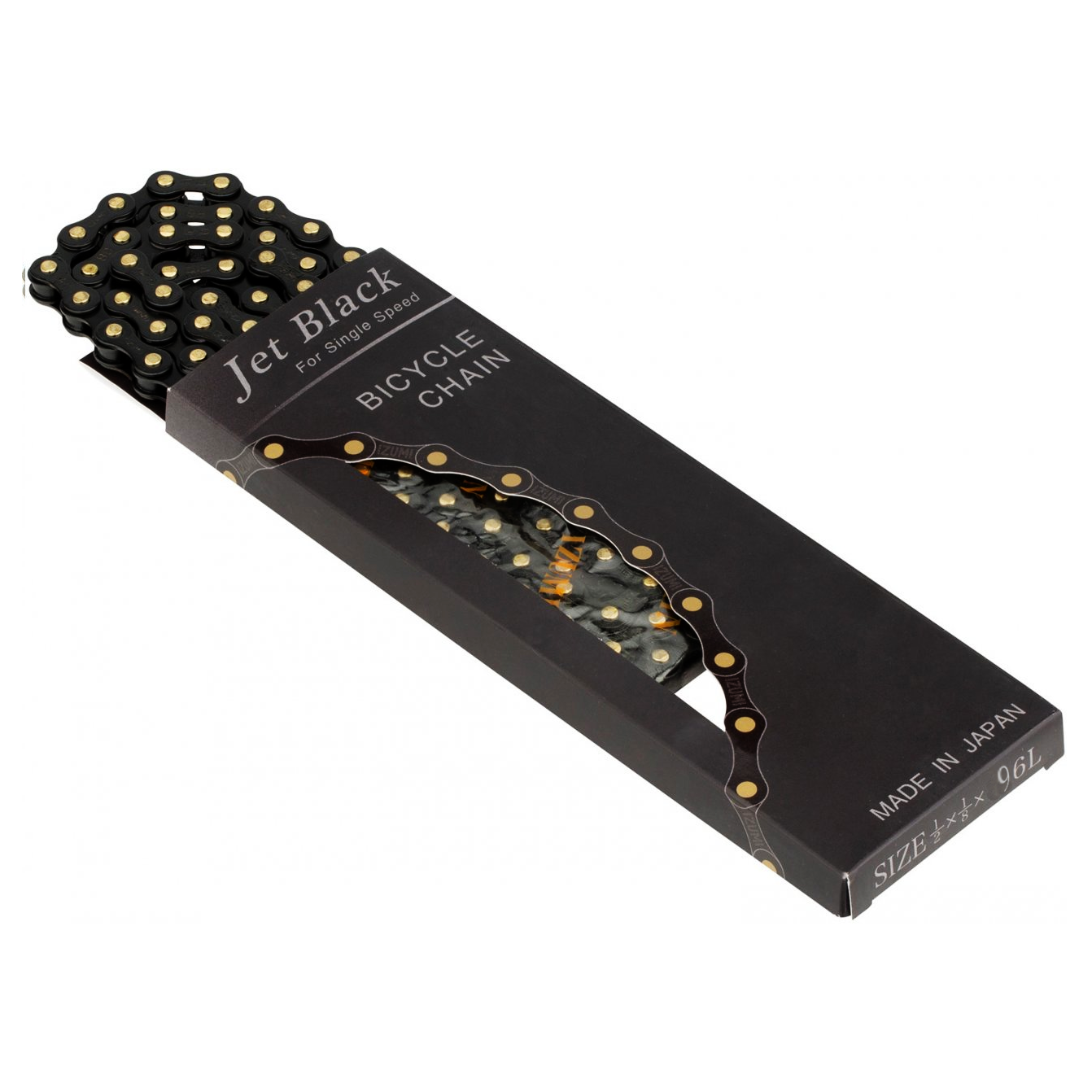 Izumi 1/2 x 1/8 96L BMX Chain Jet Black