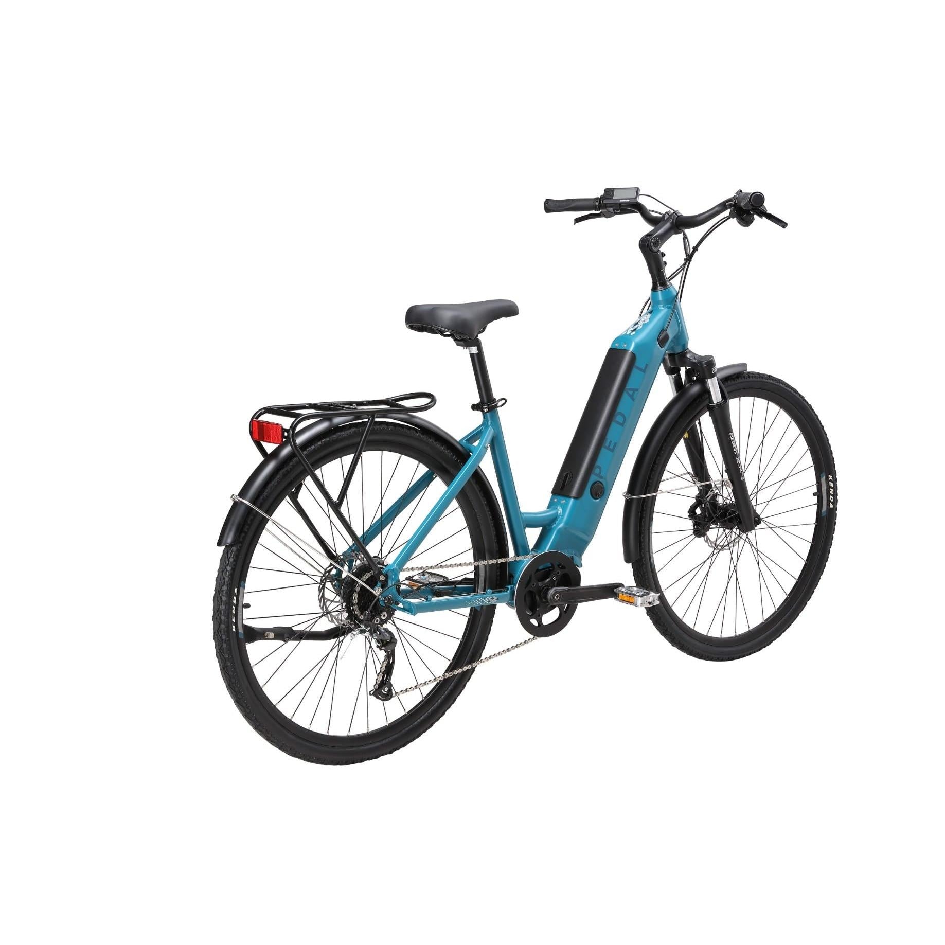 Pedal Falcon 27.5'' 468Wh Step Through Electric Hybrid Bike Teal