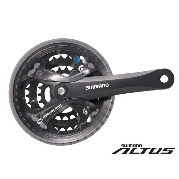 Shimano Crankset 175mm 42-32-22 Black with Guard