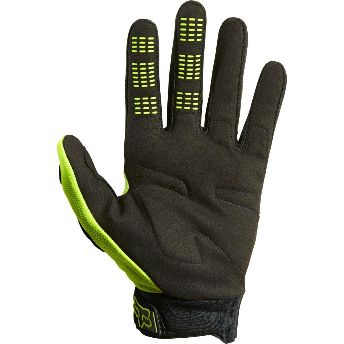 FOX Dirtpaw Full Finger Gloves Fluorescent Yellow