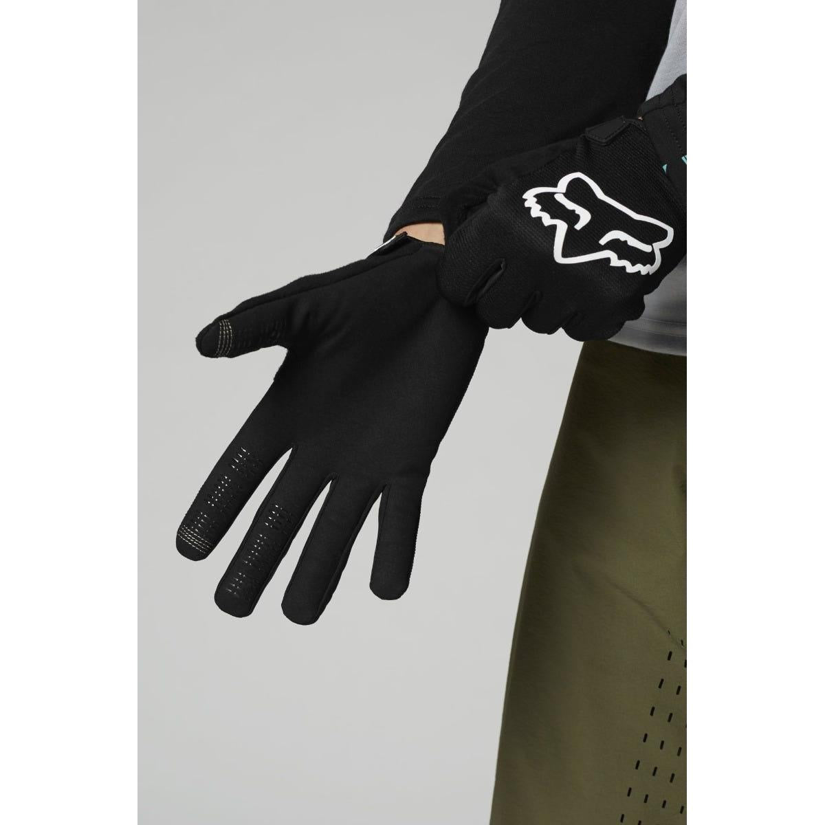 FOX Defend Full Finger Youth Gloves Black