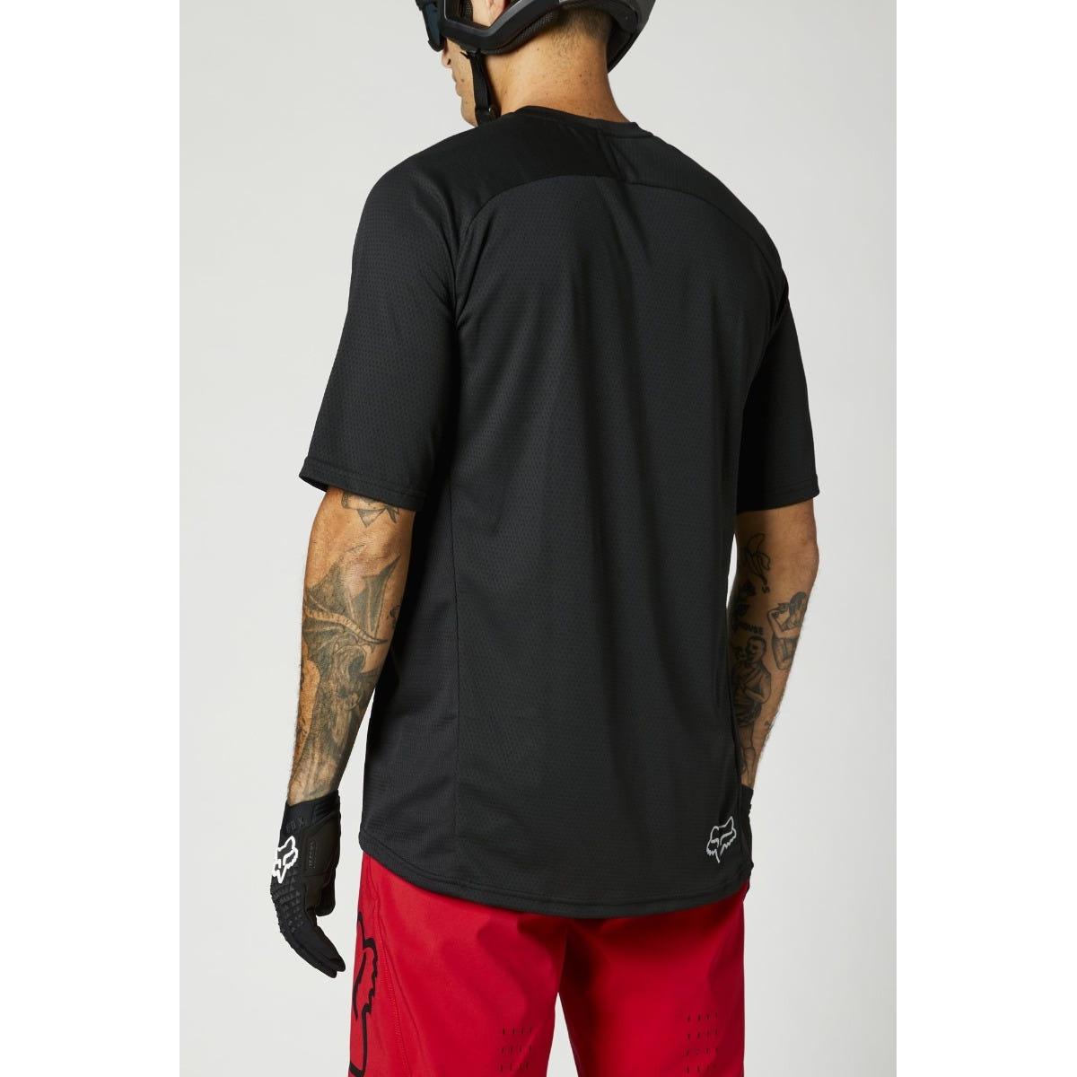 FOX Defend Short Sleeve Jersey Black 2021