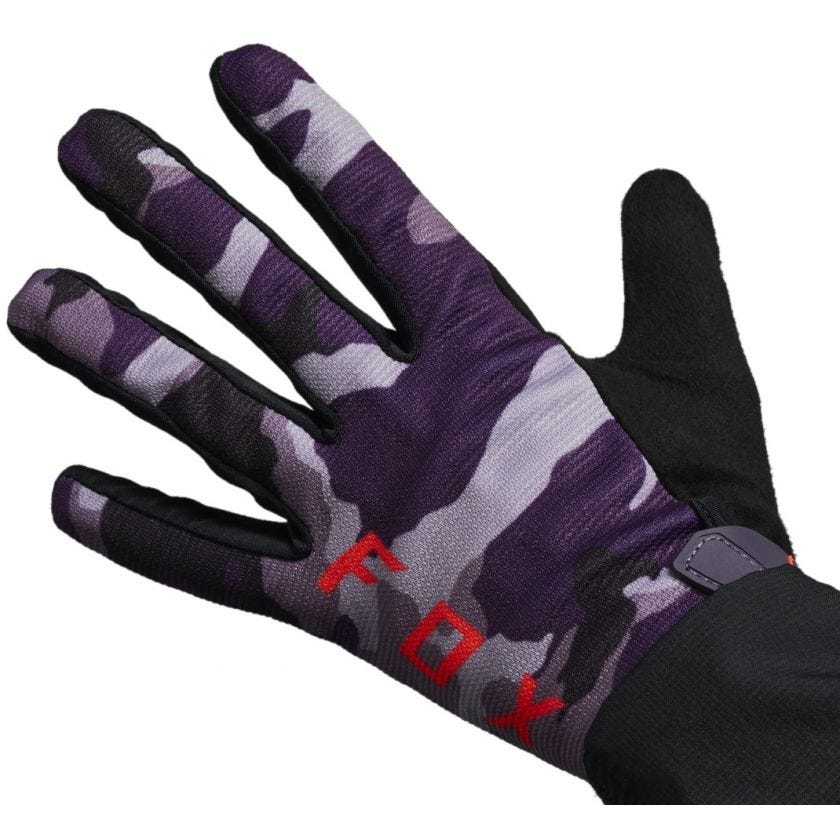 FOX Ranger Refuel Full Finger Women's Gloves Purple Camo