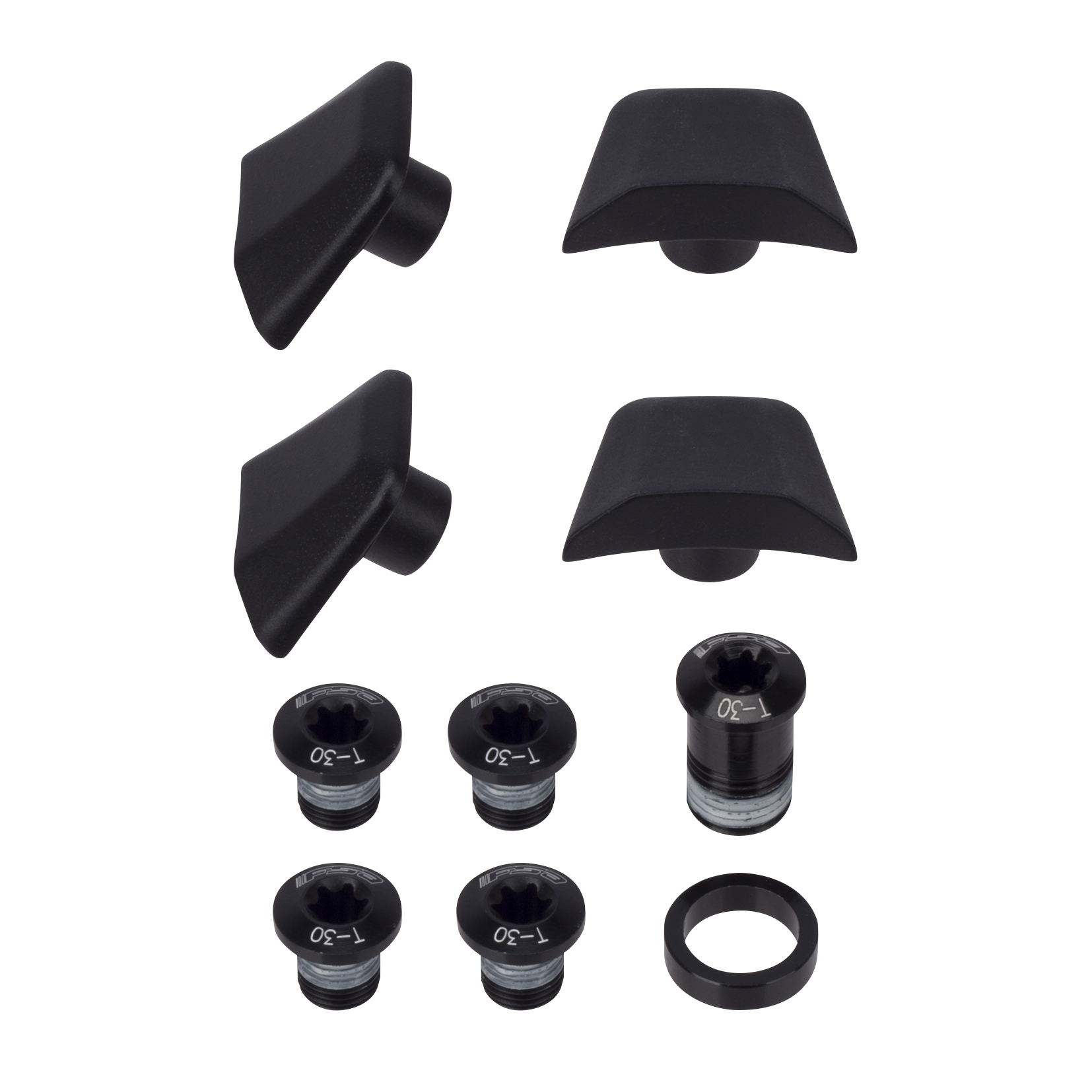 FSA SL-K Road ABS BB386EVO Chainring Bolt Kit & Tab Cover Black