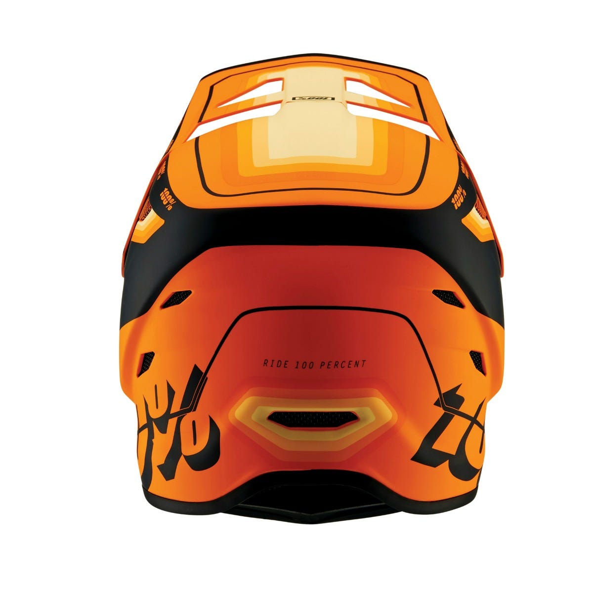 100% Status Full Face Helmet Topenga Orange/Black