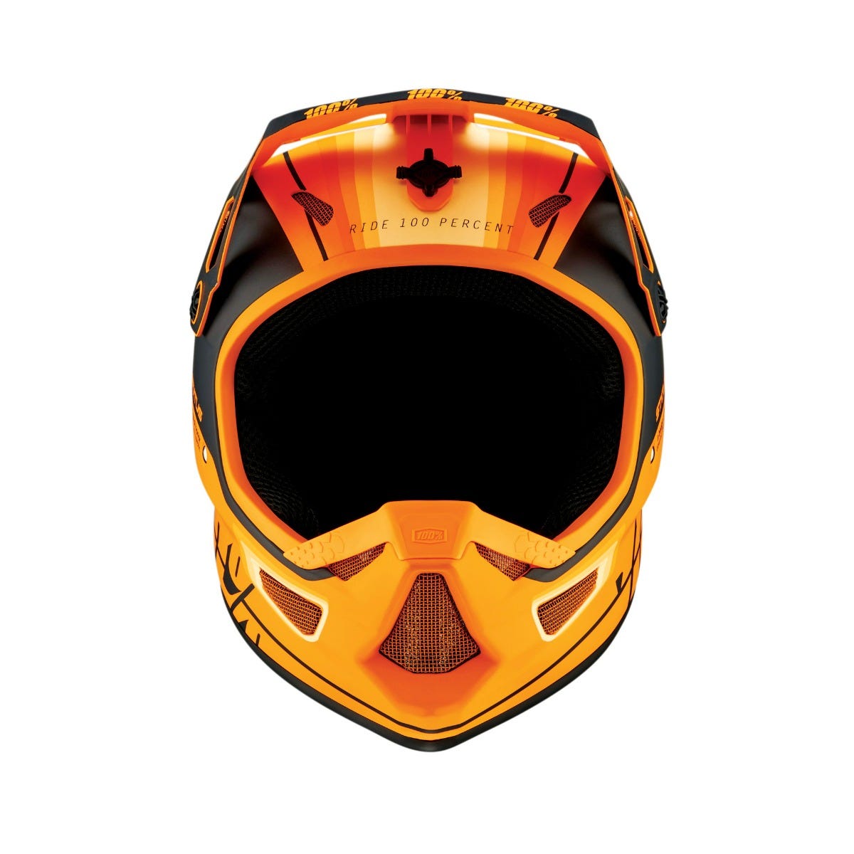 100% Status Full Face Helmet Topenga Orange/Black