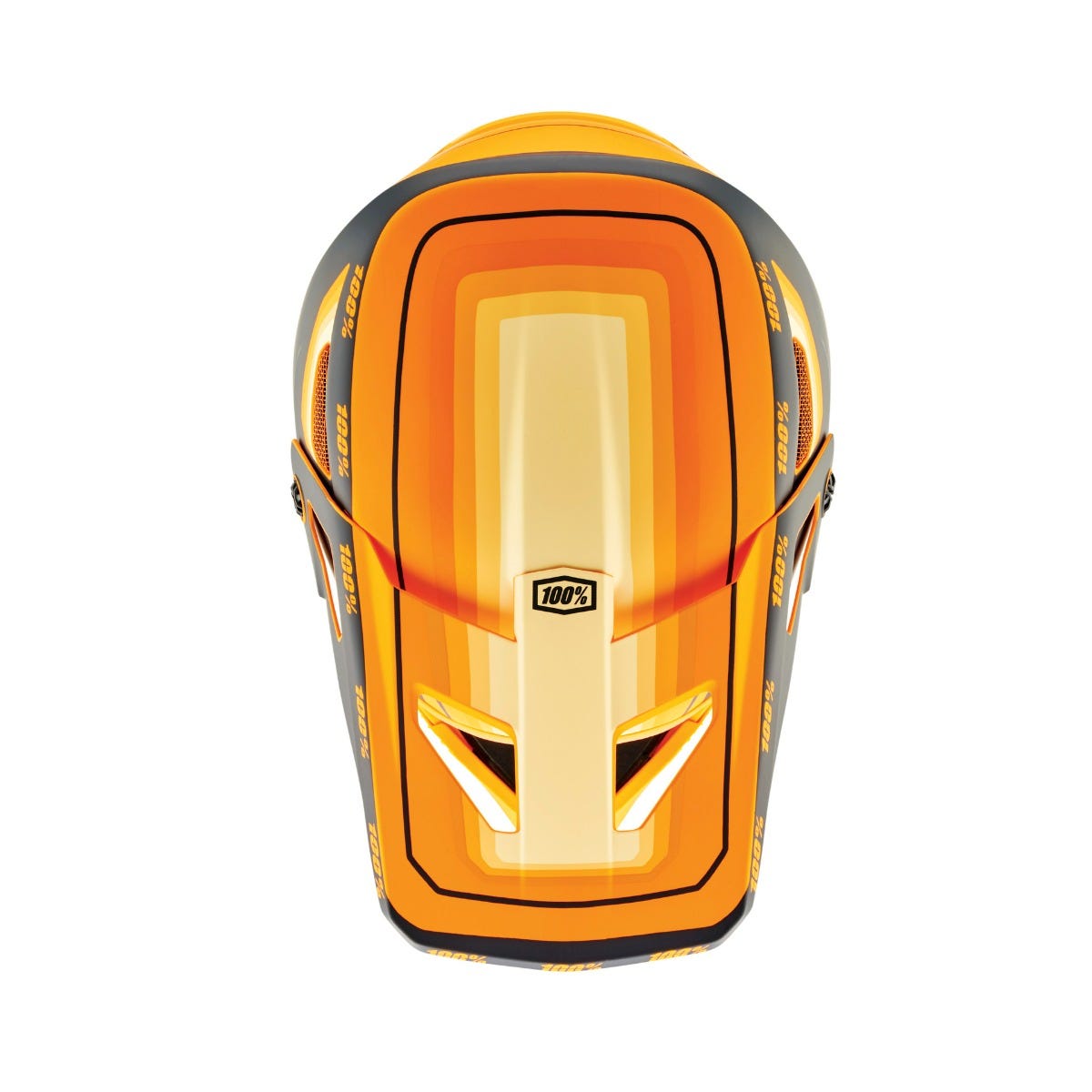 100% Status Full Face Helmet Topenga Orange/Black