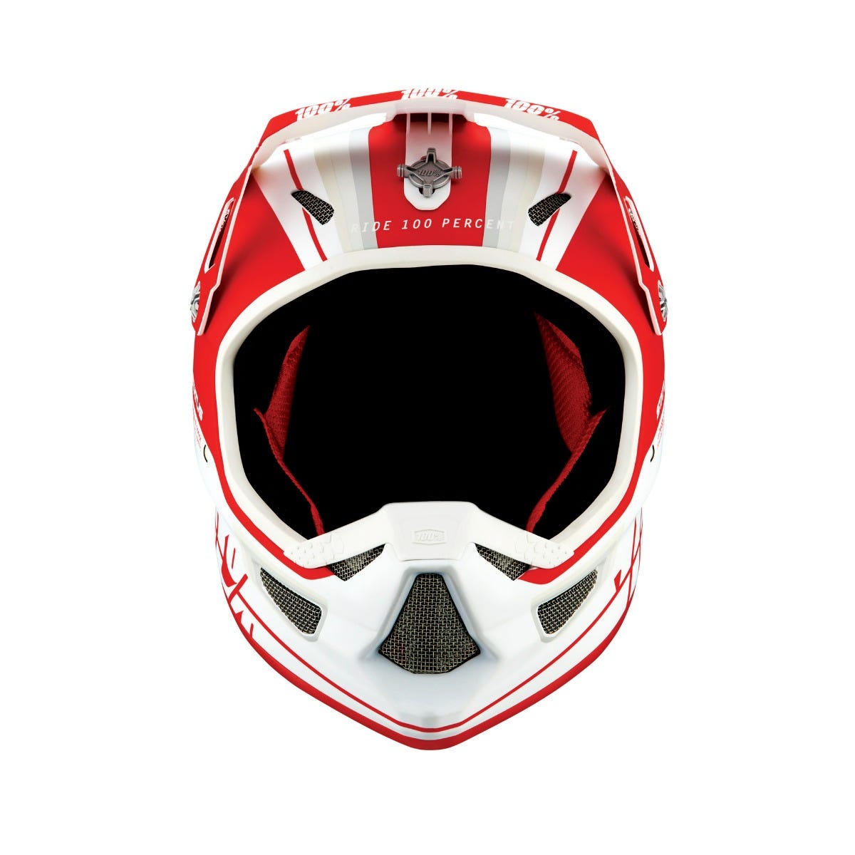 Fullface 100% STATUS Helmet Red/White