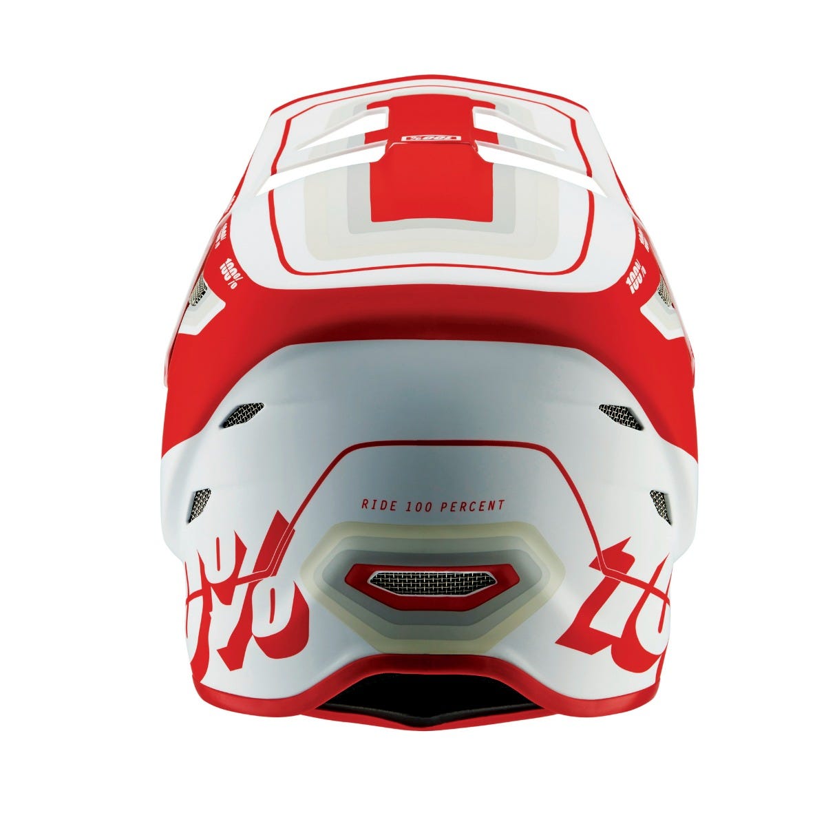 Fullface 100% STATUS Helmet Red/White